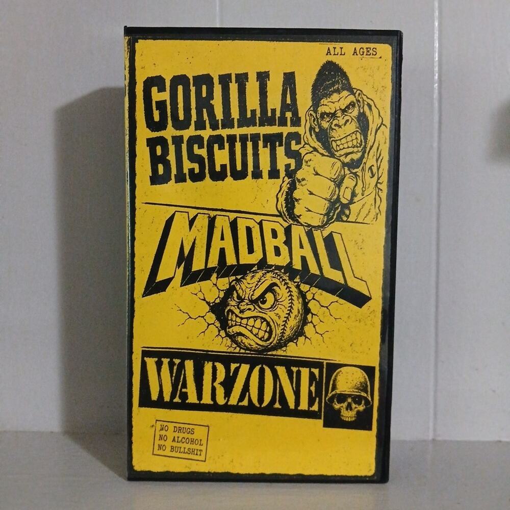 Gorilla Biscuits 1986 Madball 1993 Warzone 1986 VHS Live Hardcore Punk Rock NYHC